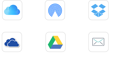 File sharing logos